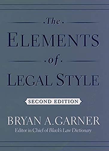 The Elements of Legal Style