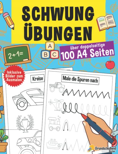 Schwungübungen ab 4 Jahren: Der große Kindergartenblock - Vorschulheft und Vorschulbuch - Übungsheft für Kindergarten und Vorschule - A4 Vorschulblock ... - auch für Kindergarten und Schule, Band 3)