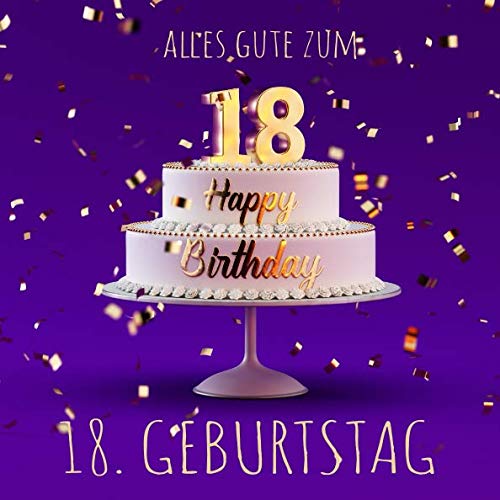 Alles Gute zum 18. Geburtstag: Gästebuch zum Eintragen - Lila Edition -110 Seiten von Independently published