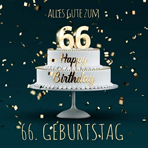Alles Gute zum 66. Geburtstag: Gästebuch zum Eintragen mit 110 Seiten