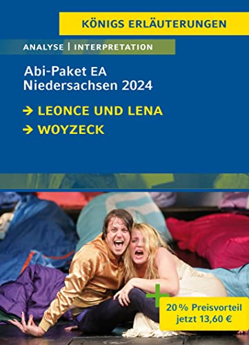 Abitur Niedersachsen 2024 Deutsch EA - Paket: Ein Bundle mit allen Lektürehilfen zur Abiturprüfung: Leonce und Lena, Woyzeck (Königs Erläuterungen) von C. Bange Verlag GmbH