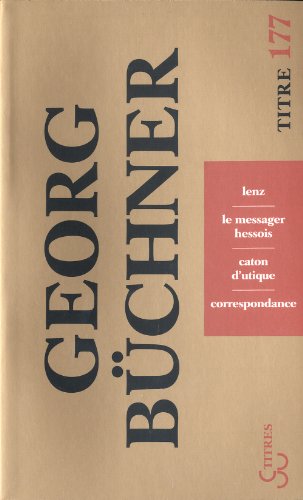 Lenz / Le messager hessois / Caton d'Utique von BOURGOIS