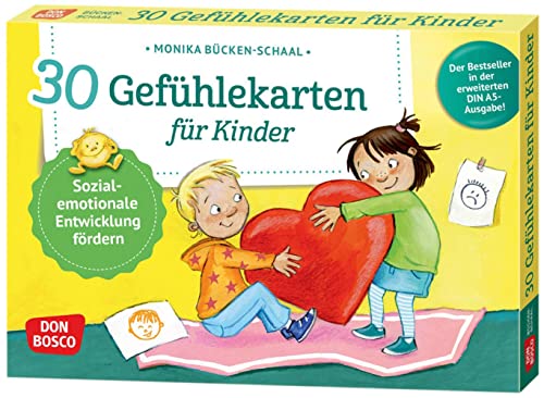 30 Gefühlekarten für Kinder: Sozial-emotionale Entwicklung fördern. Emotionen beschreiben und ausdrücken. Lösungen finden, Empathie lernen. Mit ... und innere Balance. 30 Ideen auf Bildkarten)