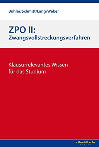 ZPO II: Zwangsvollstreckungsverfahren: Klausurrelevantes Wissen für das Studium