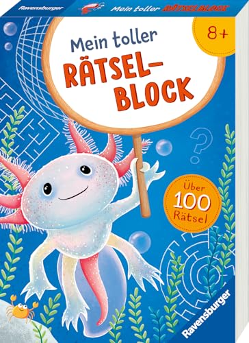 Ravensburger Mein toller Rätselblock ab 8 Jahre über 100 Rätsel und Knobeleien - Sudoku, Logicals, Labyrinthe, Worträtsel, Sprachrätsel, Gedächtnisrätsel uvm. von Ravensburger