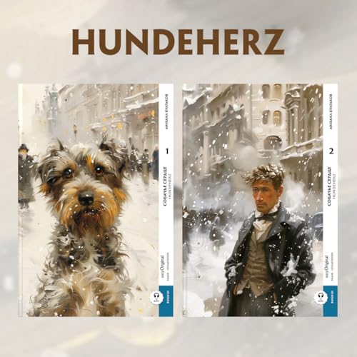 Sobatsch'je serdze / Hundeherz - 2 Teile (2 Bücher + Audio-Online) - Frank-Lesemethode - Kommentierte zweisprachige Ausgabe Russisch-Deutsch, m. 2 ... Lehrbuch - Russisch durch Eintauchen meistern von easyOriginal