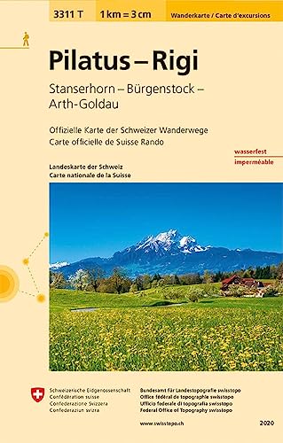 3311T Pilatus - Rigi Wanderkarte: Stanserhorn - Bürgenstock - Arth-Goldau (Wanderkarten 1:33 333)