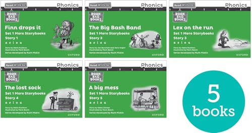 Read Write Inc. Phonics: Green Set 1 More Black & White Storybooks (Pack of 5) von Oxford University Press