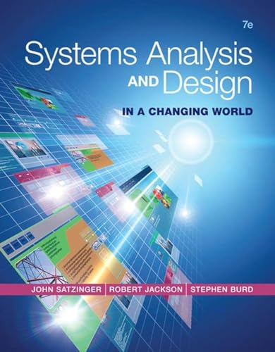 Systems Analysis and Design in a Changing World von Cengage Learning
