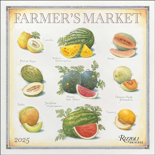 Farmer's Market 2025 Wall Calendar von Rizzoli Universe