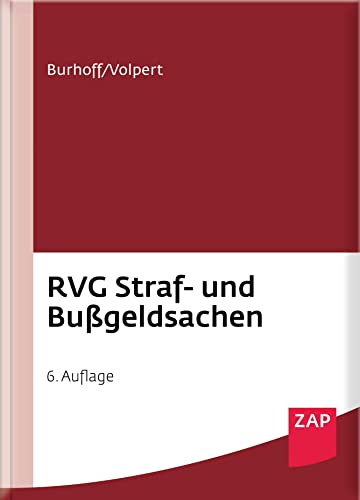 RVG Straf- und Bußgeldsachen von ZAP Verlag GmbH