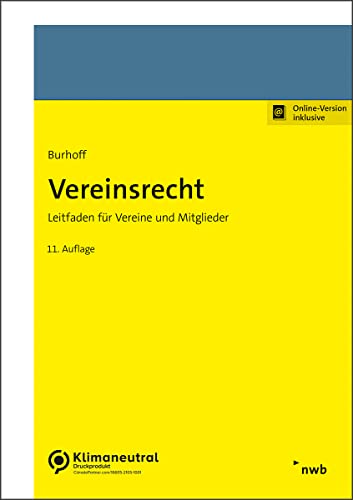 Vereinsrecht: Leitfaden für Vereine und Mitglieder. von NWB Verlag