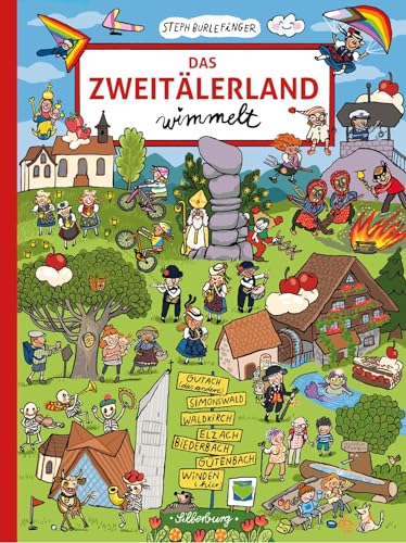 Wimmelbuch – Das Zweitälerland wimmelt: Suchen und Entdecken. Ein Bilderbuch für Kinder ab 2 Jahre. (Silberburg Wimmelbuch) von Silberburg