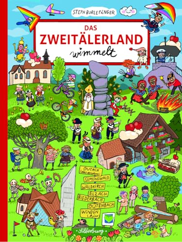 Wimmelbuch – Das Zweitälerland wimmelt: Suchen und Entdecken. Ein Bilderbuch für Kinder ab 2 Jahre. (Silberburg Wimmelbuch)