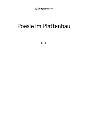 Poesie im Plattenbau: Lyrik von Book on Demand