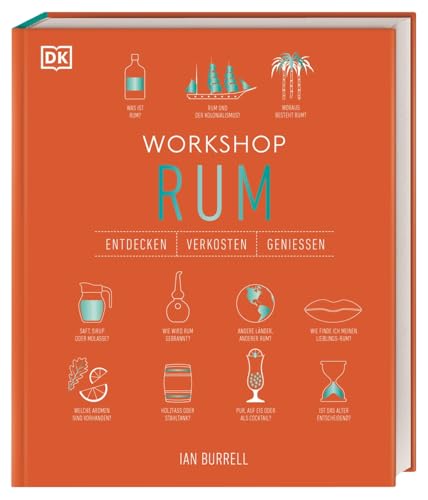 Workshop Rum: Das kompakte Rum-Handbuch mit Porträts, Verkostungstipps und Cocktailrezepten. Vom weltweit einzigen Rum-Botschafter Ian Burrell (Entdecken. Verkosten. Genießen.) von Dorling Kindersley Verlag
