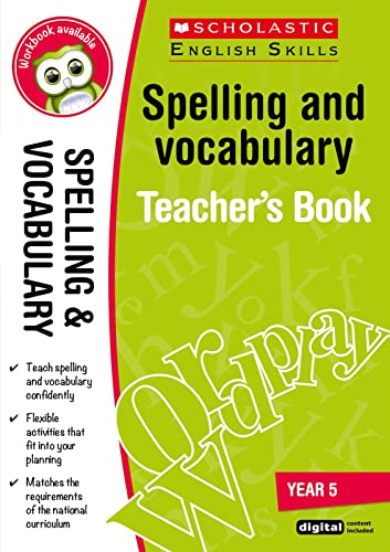 Spelling and VocabularyTeacher Resource for teaching children ages 9 to 10 (Year 5). Covers inflectional endings, prefixes and suffixes, tricky spellings and more.(Scholastic English Skills)