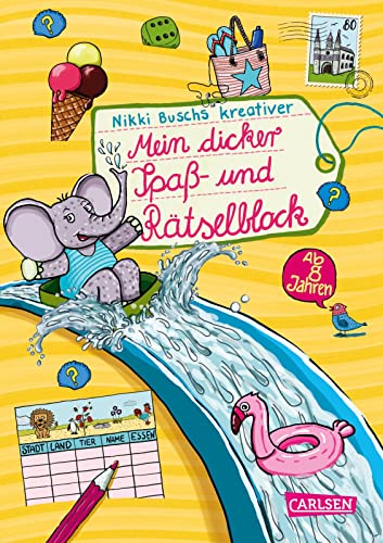 Rätselspaß Grundschule: Mein dicker Spaß- und Rätselblock: Ab 8 Jahren | Ferien-Rätselblock mit 160 Seiten Knobelspaß | Anti-Langeweile-Garantie für Mädchen und Jungs ab 8 von Carlsen