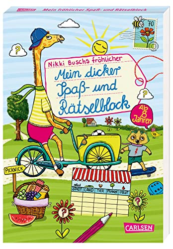 Rätselspaß Grundschule: Mein dicker Spaß- und Rätselblock: Ab 8 Jahren | Knobelspaß für Freizeit und Ferien | Anti-Langeweile-Garantie für Mädchen und Jungs von Carlsen