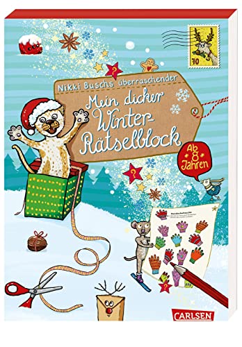 Mein dicker Winter-Rätselblock: Spannende Rätsel, Quiz und Malspaß für Mädchen und Jungen ab 8 | Ausmalen, rätseln, knobeln, rechnen und vieles mehr! (9) von Carlsen