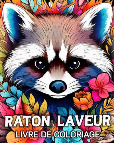 Raton Laveur Livre de Coloriage: 50 Illustrations Uniques pour Soulager le Stress et se Détendre von Blurb