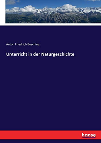 Unterricht in der Naturgeschichte von Hansebooks