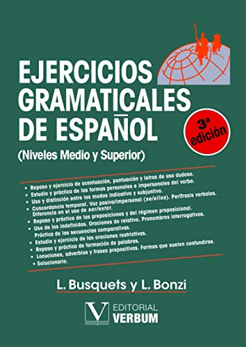 Ejercicios gramaticales de español: Nivel medio y superior: (Niveles Medio y Superior) (Lengua, Band 1) von Editorial Verbum