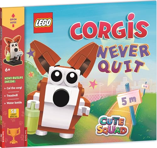LEGO® Books: Cute Squad: Corgis Never Quit (with corgi mini-build and over 55 LEGO® elements) (LEGO® Minifigure Activity) von Buster Books
