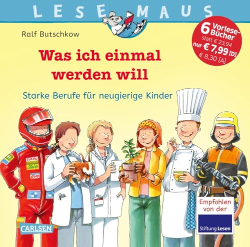 LESEMAUS Sonderbände: Lesemaus Sammelband: Was ich einmal werden will: 6 Geschichten in 1 Band | spannende Berufe für Kinder ab 3 Jahre von Carlsen