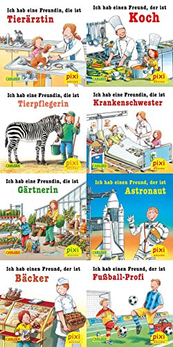 Pixi-Box 242: Meine Lieblingsberufe (8x8 Exemplare) (242): Ich habe eine Freundin, die ist Tierärztin / Ich habe einen Freund, der ist Koch / Ich ... ist Gärtnerin / Ich habe einen Freund, der...