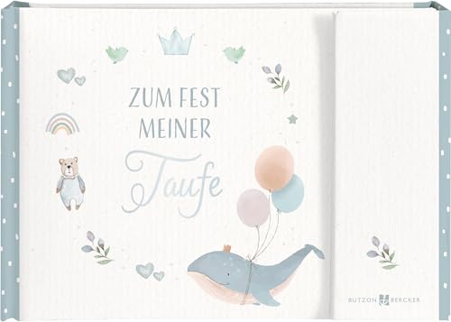 Zum Fest meiner Taufe: Geldgeschenkbuch (Taufe Wal Rosa/Blau) von Butzon & Bercker