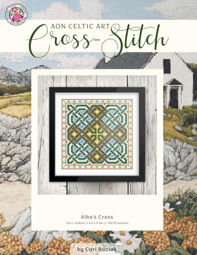 Alba’s Cross: Celtic Cross-Stitch Chart, 5.4” x 5.4”, Fun & Easy Counted Cross Stitch Pattern for Adults (Cross-Stitch Books by Cari Buziak / AonCelticArt) von Lil' Llama Press