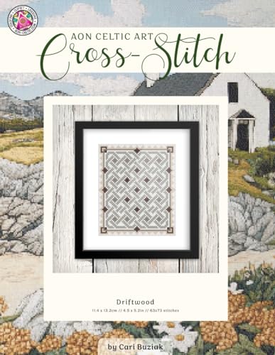 Driftwood: Celtic Cross-Stitch Chart, 4.5” x 5.2”, Fun & Easy Counted Cross Stitch Pattern for Adults (Cross-Stitch Books by Cari Buziak / AonCelticArt) von Lil' Llama Press