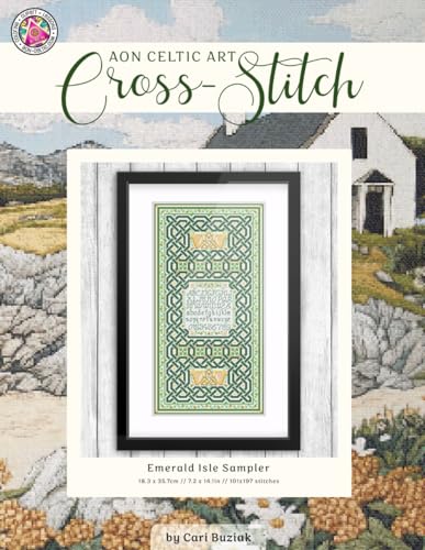 Emerald Isle Sampler: Celtic Cross-Stitch Chart, 7.2” x 14.1”, Fun & Easy Counted Cross Stitch Pattern for Adults (Cross-Stitch Books by Cari Buziak / AonCelticArt) von Lil' Llama Press