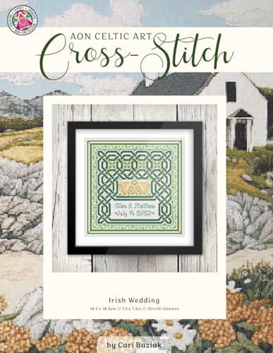 Irish Wedding: Celtic Cross-Stitch Chart, 7.2” x 7.2”, Fun & Easy Counted Cross Stitch Pattern for Adults (Cross-Stitch Books by Cari Buziak / AonCelticArt) von Lil' Llama Press