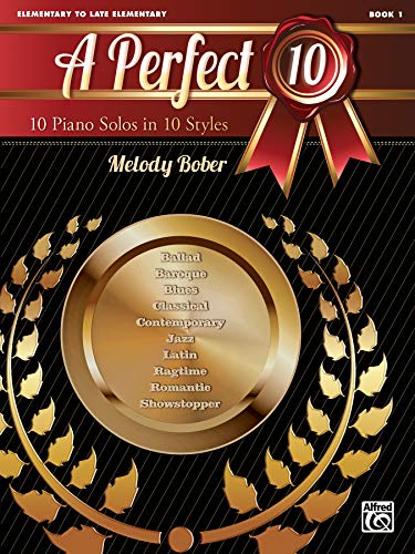 A Perfect 10, Book 1 | Klavier | Buch: 10 Piano Solos in 10 Styles