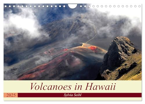Volcanoes and Lava in Hawaii (Wall Calendar 2025 DIN A4 landscape), CALVENDO 12 Month Wall Calendar: Hawaii is an archipelago in the Pacific Ocean ... enlarged by the eruptions of volcanoes. von Calvendo