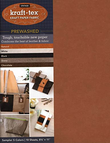 Publishing, C: kraft-tex (R) Vintage 5 Colours Sampler Pack,: Kraft Paper Fabric