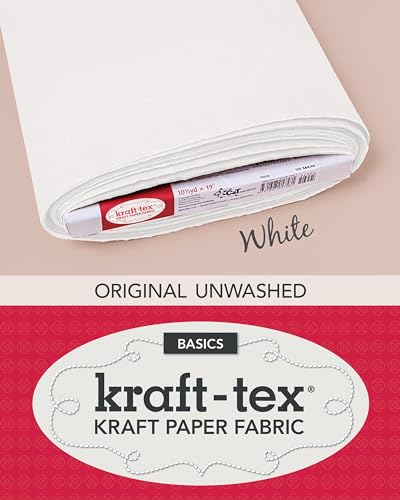 kraft-tex (TM) Basics Bolt, White: Kraft Paper Fabric