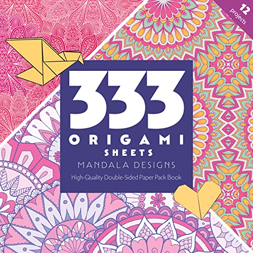 333 Origami Sheets Mandala Designs: High-quality Double-sided Paper Pack Book