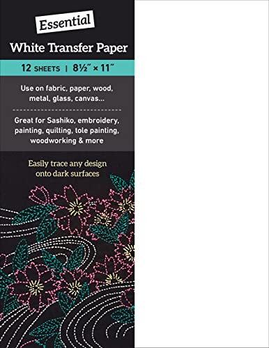Essential White Transfer Paper: 12 Sheets, 8 1/2 X 11: 12 Sheets, 8 1⁄2 ̋ x 11 ̋