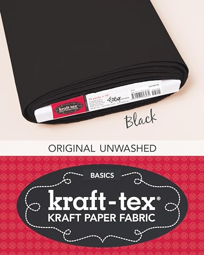 Kraft-Tex Bolt 19-Inch X 10 Yards, Black: Kraft Paper Fabric