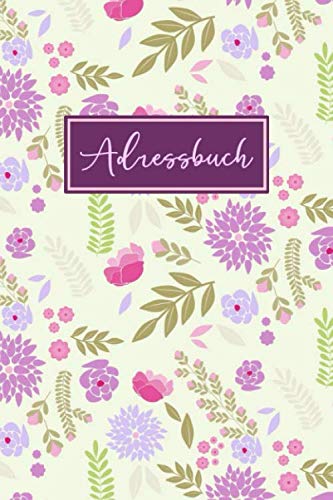 Adressbuch: Telefonbuch mit Register a5 | Organizer mit Alle Kontakte | Kontaktbuch | 109 Seiten alphabetisch geordnet