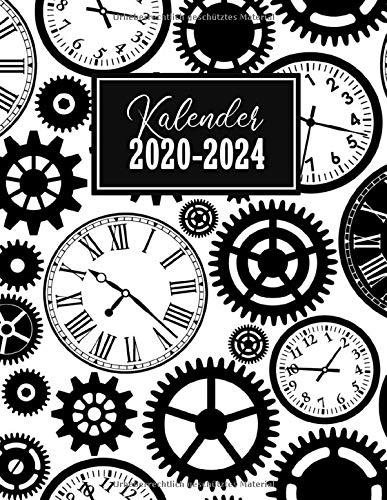 Kalender 2020-2024: Buchkalender für 5 Jahren | Januar 2020 bis Dezember 2024 | Modernes Cover Design | Arbeitskalender, Monatskalender und Zeitplaner | 1 Woche auf 2 Seiten von Independently published
