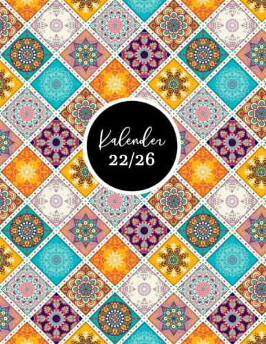 Kalender 2022-2026: 5 Jahres Planer | 1 Monat auf 2 Seiten | Taschenkalender für Notieren | Terminplaner für 60 Monate mit Hochglanz Softcover, A4