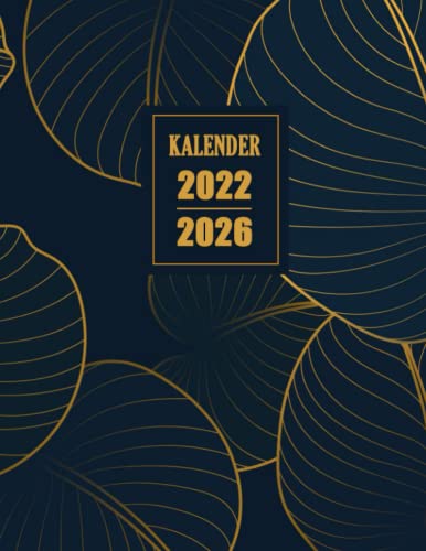 Kalender 2022-2026: Januar 2022 bis Dezember 2026 | Modernes Cover Design | Monatsplaner und Tageskalender mit 1 Monat auf 2 Seiten von Independently published