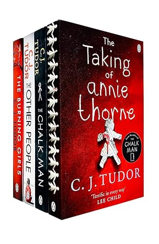 C J Tudor Collection 4 Books Set (The Chalk Man, The Taking of Annie Thorne, The Other People, The Burning Girls)