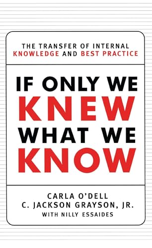 If Only We Knew What We Know: The Transfer of Internal Knowledge and Best Practice von Free Press