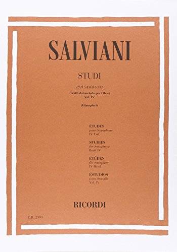 Studi Per Saxofono (Tratti Dal Metodo Per Oboe)