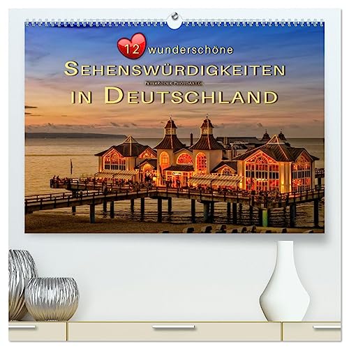 12 wunderschöne Sehenswürdigkeiten in Deutschland (hochwertiger Premium Wandkalender 2025 DIN A2 quer), Kunstdruck in Hochglanz von CALVENDO